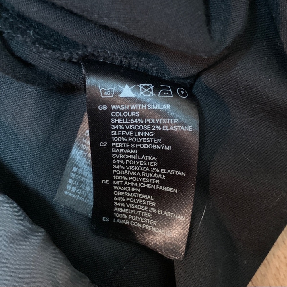 Black Single Button Blazer - image 3